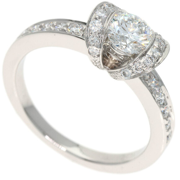 TIFFANY Jewelry - Tiffany & Co. Ribbon Diamond Ring, Platinum PT950, Women's.